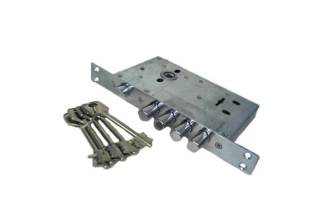 Корпус врезного замка 2224-4Р (Сувальдный)-ЧенФенг (левый) 14874