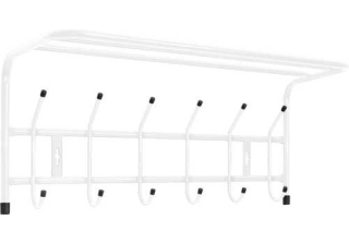 Вешалка настенная с полкой 6 крючков ВП6