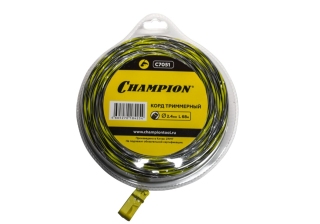 Корд трим.CHAMPION Tornado 2.4мм* 68м (витой квадрат), CHAMPION C7051