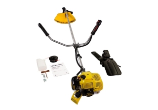 Бензокоса CHAMPION Т333S-2 (неразъемн.прям.0,9кВт32,6см3 7,6кгНТ21+3/255/25,4 U-ручка легкий старт)