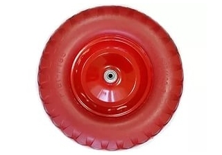 Колесо полиуретановое. 3.25/3.00-80 ось 20мм.