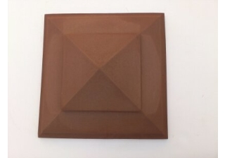 Крышка на столб пирамида 465х465мм., (желтый 08)