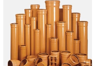 Труба ПВХ, Dпласт 200х1,0 (оранжевая) с резинкой