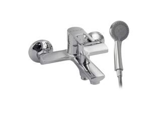 Cмеситель в ванну FABIA короткий излив, шаровый Хром  /9710/