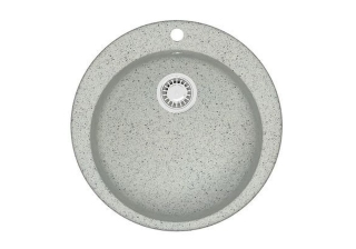 Мойка из искусственного камня AZARIO Vital (507x507x200) Светло серая (сифон + герметик) CS00078348
