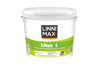 Краска ВД LINNIMAX Litex/Литекс 1 для внутренних работ База 1 9л.