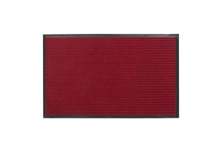 Коврик придверный 40х60 см. влаговпитывающий Ребристый бордовый  SUNSTEP  /35-034/