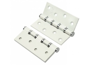 Петля стальн. RENZ 100*75*2,5, 4 подш, б/колп., белый  арт: IN100-4BB FH W 23-00000223