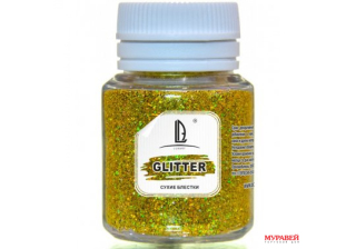 Блестки декоративные Luxart Glitter Золото Голография 0.012кг