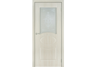 Дверь К-1 Филадельфия Крем ДО 2000*700 ст. белое с рис.