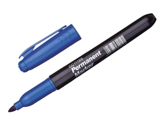 Маркер перманентный  Синий 3мм  13-0-052