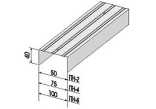 Профиль направляющий 50х40 3м, толщ.-0,35/0,4 (18 шт.)