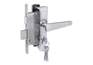 Замок врезной с ручк. 3В4-3.01 (хром) 