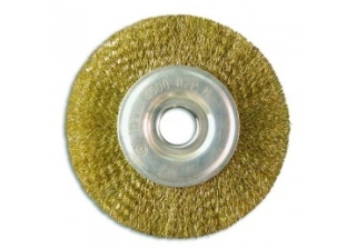 Щетка-крацовка дисковая 125мм. посадка отверстие 12мм. BIBER /70978/