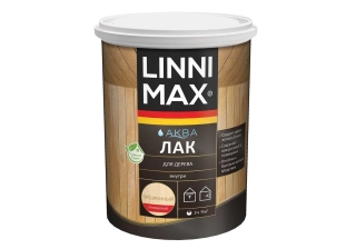 Лак акриловый LINNIMAX Аква Лак для дерева глянцевый 2.5л.