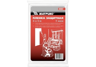 Пленка защитная 4х5м, 7мкм, полиэтиленовая  /88802/  MATRIX