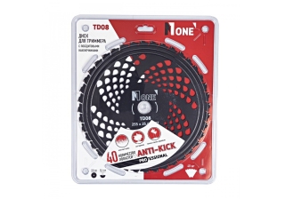 Диск №1 TD08 для триммера с победитовыми наконечниками  MASTER 255*25,4*40T