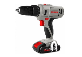Дрель акк. CROWN CT21056LВМС (18В, 2х1.5Ач Li-lon, БЗП13мм, 0-350/0-1350, 45Нm, кейс)
