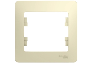Рамка 1гн крем Glossa Schneider Electric GSL000201