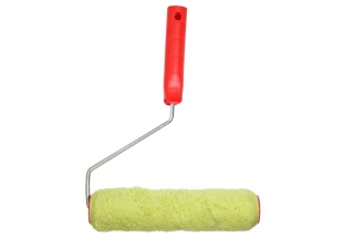 Валик зеленый Синтекс с ручкой 40х240мм. ворс 18мм, бюгель 6мм DERZHI 