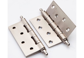 Петля стальн. RENZ 100*75*2,5, 4подш, б/колп., ник. мат 100-4BB FH SN 23-00000195