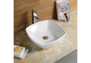 Раковина накладная Azario AZ-2076 SP размер 420*420*135 мм