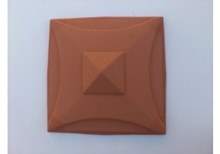 Крышка на столб призма 430х430мм., (желтый 08)