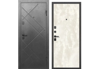 Дверь металлическая 7см. Штамп Букле графит перламутр (86R)