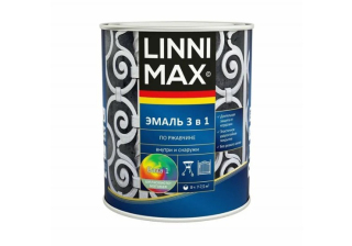 Грунт-эмаль быстросохнущая по ржавчине LINNIMAX RAL 8017 коричневая шелковисто-матовый 2.5л.