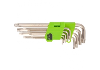 Набор ключей имбусовых TORX tamper 10-50мм., 45х закаленные удлиненные никель /12322/ СИБРТЕХ