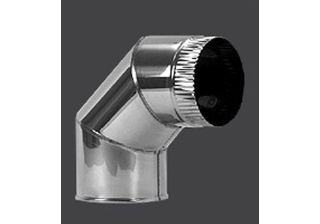 Колено для дымохода (нерж.) 130*90