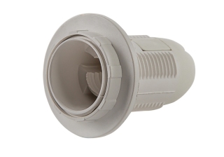 Патрон Е27 пластиковый с кольцом ППК IN HOME