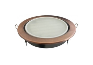 Светильник Экола GX53/H4 черная медь