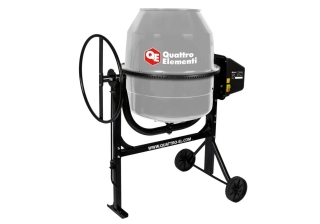 Бетоносмеситель QUATTRO ELEMENTI Terra 220 (100Вт,220л,23об/мин,замес 129л. чугун.венец) 918-008