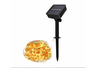 Светильник ФАZА светодиод солнечн нить 11.9м 100 LED желт. SLR-G03-100Y
