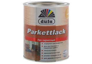 Лак паркетный Dufa PARKETT полуматовый 2,0 л.