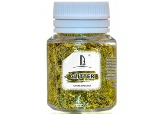 Блестки декоративные Luxart Glitter Золото Голография палочки 0.2х1.5мм 0.012кг