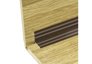 Профиль угловой внутренний 20х20 ПУ 05-1.088 орех, L-0.9м,  Лука