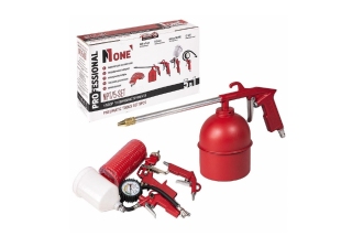 Набор пневмоинструмента №1 NPT 5-SET (5в1, пистолеты: для шин, продув. для мовиля, краскорасп,шланг)