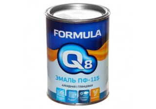 Эмаль FORMULA Q8 ПФ-115 серая 0.9кг