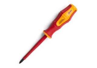 Отвертка диэлектрическая крестовая PZ2-100мм Профи КВТ 78614