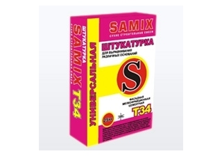 Штукатурка фасадная универсал. САМИКС Т-34  25кг   (под./63шт)