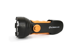 Фонарь аккумуляторный светодиод. Ultraflash LED3816 черн/желтый, пласт.корпус 10794/865286