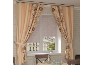 Комплект портьер Бона 150х160 с подхватом по 2шт.