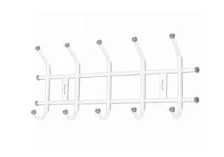 Вешалка настенная 5 крючков ВН5 Белая