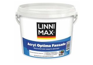 Краска ВД LINNIMAX Acryl Optima Fassad/Оптима фасад База 1 2.5л.