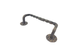 Ручка скоба Витая гнутая 240мм (бронза) 4498