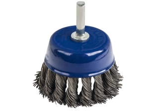 Кордщетка для дрели ПРАКТИКА 75мм чашеобразная витая 032-560