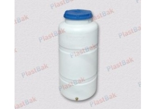 Емкость 100л. овально вертикальная белая 98*40