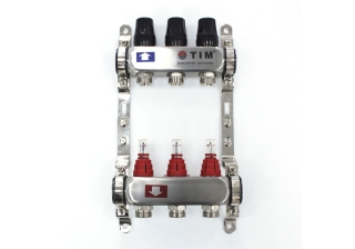 Коллектор с расходамерами без кранов и воздухоотв. 